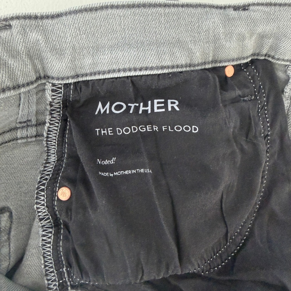 MOTHER Jeans Women 27 Gray The Dodger Flood Wide Leg in Noted - Picture 11 of 13
